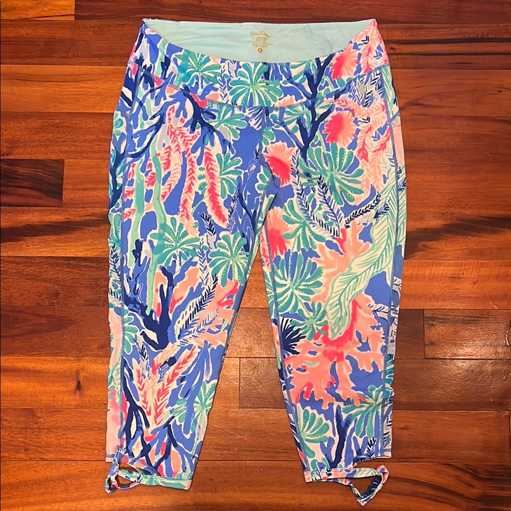 Lilly Pulitzer Vibrant Blue and Pink Leggings